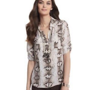 White House Black Market silk shirt